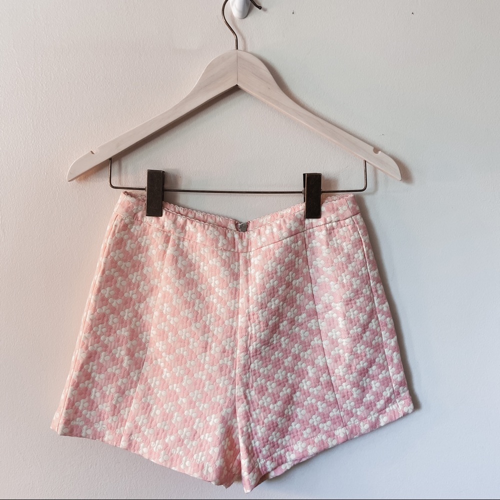 🌻$2/12 Floral Checkered Textured HighWaist Shorts
